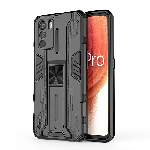 Coque en TPU antichoc, anti-rayures avec béquille, noir pour votre Oppo K9 Pro