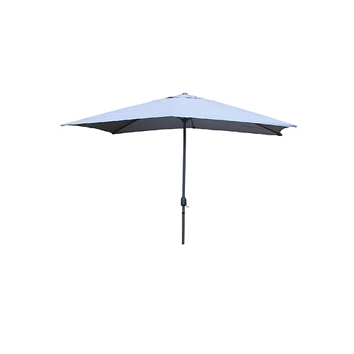 Concept Usine Parasol droit rectangulaire 2,93 x 1,93 m gris SPEZIA