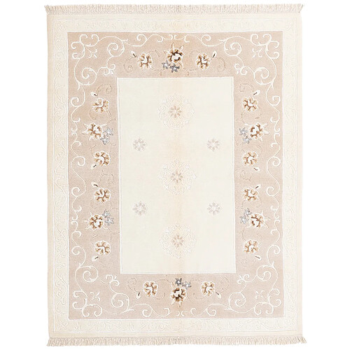 Vidal Tapis de laine 196x152 beige Darya