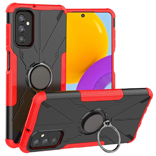 Coque en TPU anti-chute, antichoc avec béquille pour votre Samsung Galaxy M52 5G - rouge