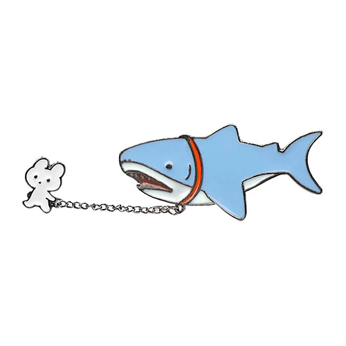 Lapin Requin Dessin Animé Broche Badges Pour Vêtements Sacs Fournitures Bricolage Artisanat Requin Lapin