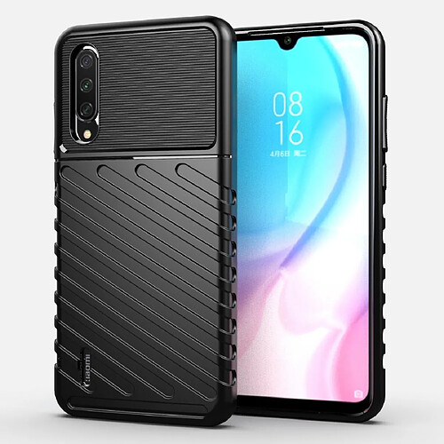 Wewoo Coque Souple Pour Xiaomi Mi A3 Étui TPU antichoc Thunderbolt Noir