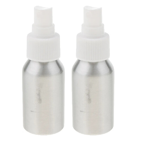 2 pcs aluminium vide rechargeable fine brume vaporisateur bouteille parfum sparyer 250 ml