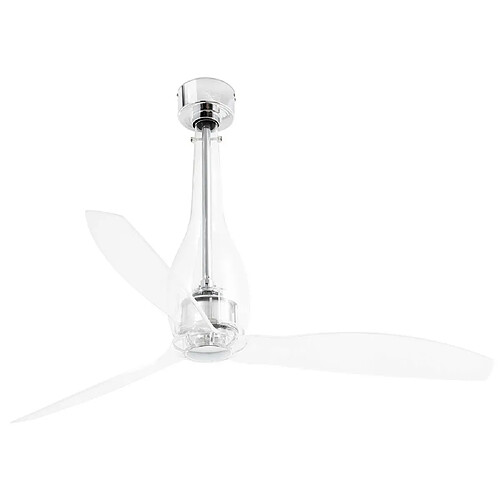 Faro Barcelona Ventilateur de plafond transparent avec moteur CC intelligent - Télécommande incluse