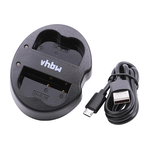 vhbw micro USB chargeur double câble de charge pour appareil photo Samsung SLB-1674