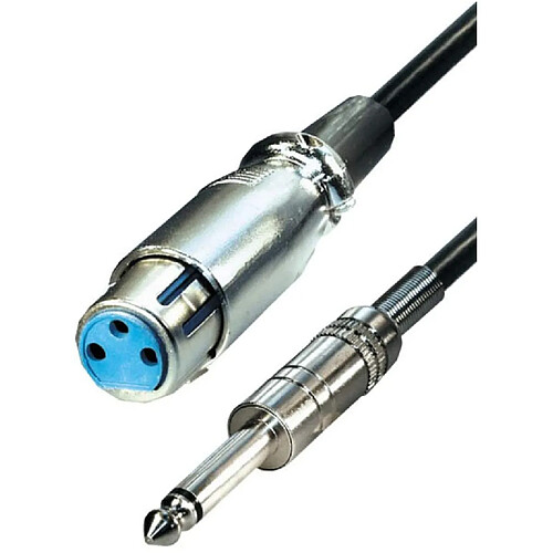 Radiostore Câble Adaptateur XLR (Cannon) vers Prise Jack Mono 6,3 mm