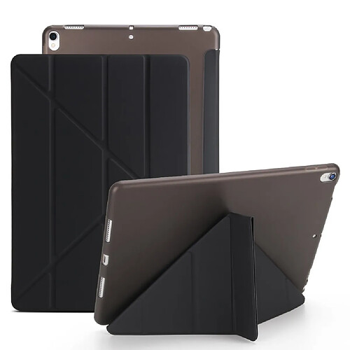 Etui en PU stand en origami noir pour votre Apple iPad Air 10.5 (2019)/Pro 10.5 pouces (2017)