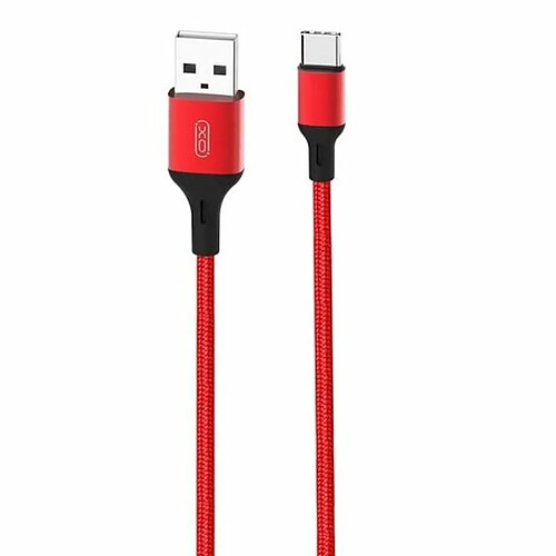 XO NB143 TPE durable universel USB vers USB-C (Type-C) Données et données Câble chargeur rapide 2,4A 2m rouge