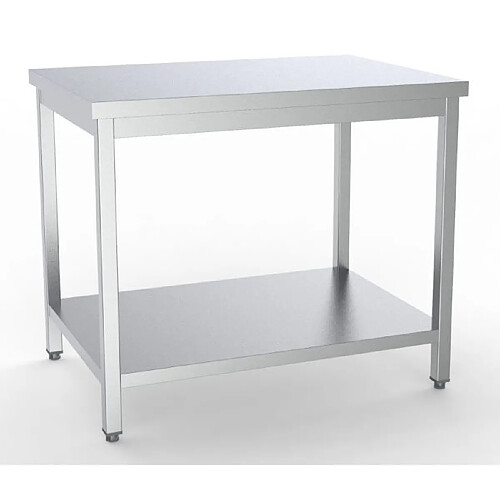 Table Inox de Travail Etagère Démontable - Gamme 600 mm - Combisteel