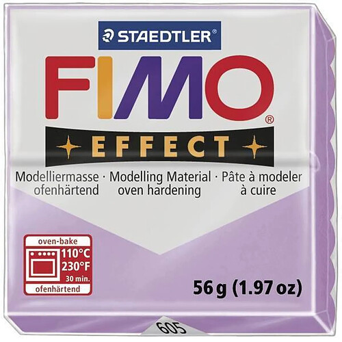 Pâte Fimo 57 g Effect Pastel Lilas 8020.605 - Fimo