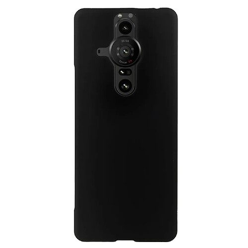 Coque en TPU anti-empreintes digitales, caoutchouté, anti-rayures noir pour votre Sony Xperia Pro-I