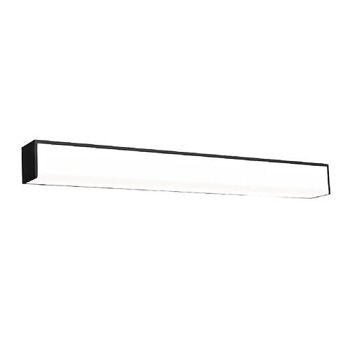 Réglette spécial Salle de Bains IP44 (60cm 18W 1250LM 4000K) Noire - Voltman