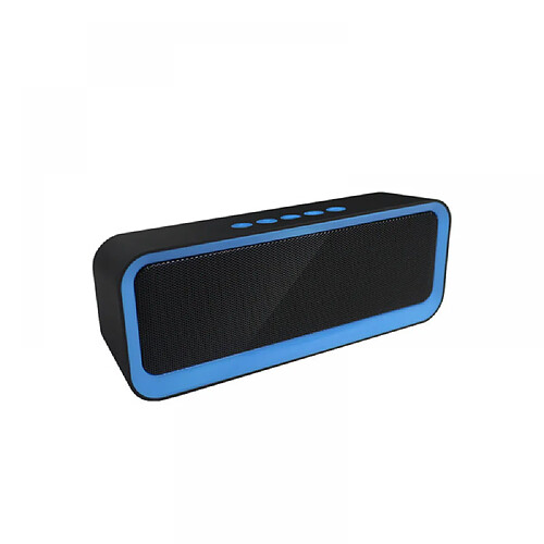 General Haut-parleur Bluetooth portable avec son stéréo 8 W, Bluetooth 5, couplage stéréo sans fil Bassup, haut-parleurs de fête TWS, 12 heures de lecture pour intérieur et extérieur pour iPhone, haut-parleur pour plage, extérieur (bleu)