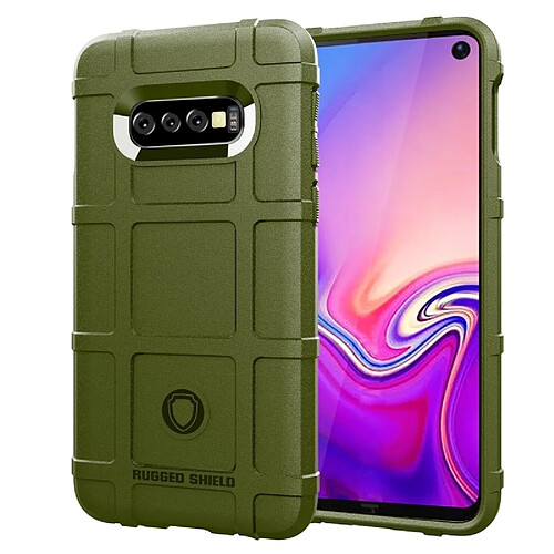 Wewoo étuis Coque Housse TPU antichoc à couverture complète pour Galaxy S10e (vert armée)