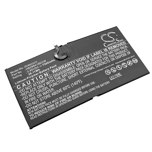 vhbw Li-Polymère batterie 7300mAh (3.85V) pour tablette tablet Huawei Mediapad CMR-AL09, CMR-AL19, CMR-W109, CMR-W19, M5, M5 10.8