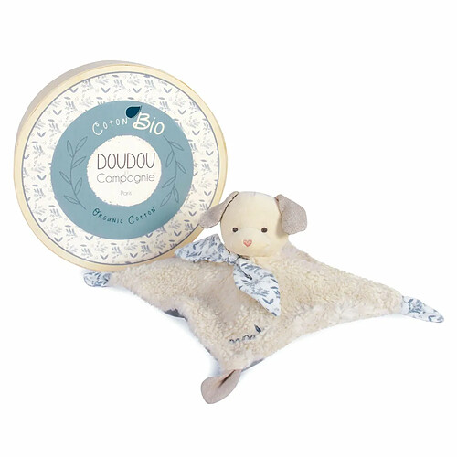 Doudou plat Botanic Chien bleu - Doudou et compagnie