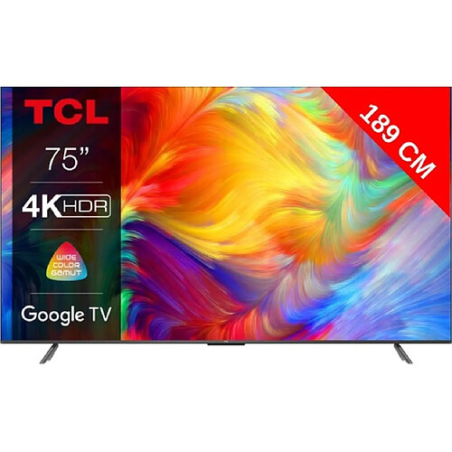 TCL TV LED 4K 189 cm 75P735 Google TV