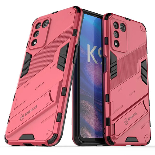 Coque en TPU anti-griffes avec béquille, rose pour votre Oppo K9s 5G