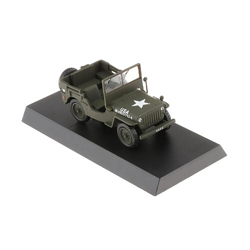 Jeep 1947 USA 20296521, Vert Ouvert de Voiture-1/43 Échelle Miniature: Jouet de Voiture pour Enfants