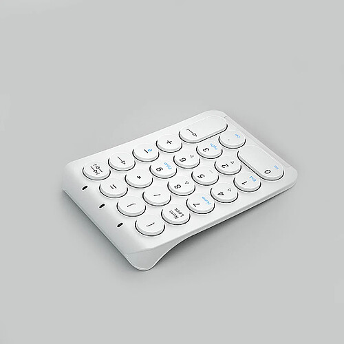 BOW-Clavier numérique Bluetooth aste sans fil, tou Blanc