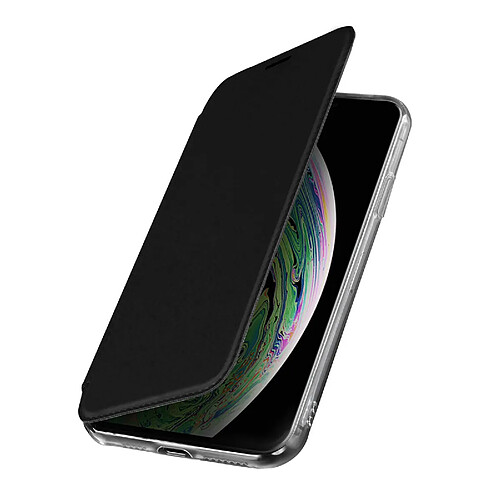 Avizar Étui iPhone XS Max Folio Rigide Clapet avec Miroir Intégré Fin et Léger noir