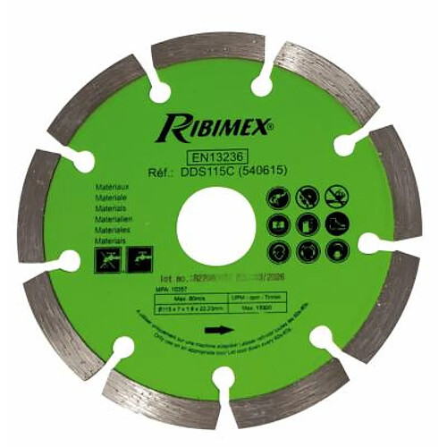 Ribimex Disque diamanté à segment 115/c