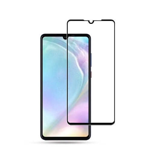 Wewoo Film de verre trempé de plein écran incurvé par colle complète mocolo 0.33mm 9H pour Huawei P30 noir