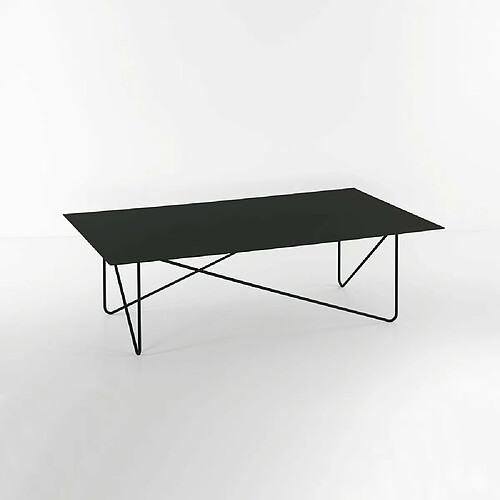 Inside 75 Table basse rectangle SHAPE acier coloris noir