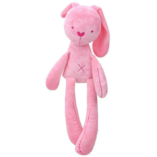 Universal Peluche lapin à longues pattes rose, peluche apaisante pour bébé AZ19812