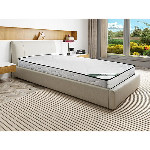 Vente-Unique Matelas 90 x 190 cm mousse et coutil bambou ép.15cm - KANANI de NATUREA