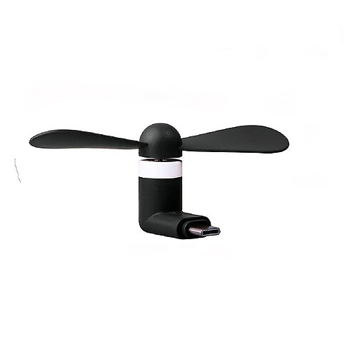 Mini Ventilateur USB Portable de Poche Samsung Galaxy M11 Type-C Noir