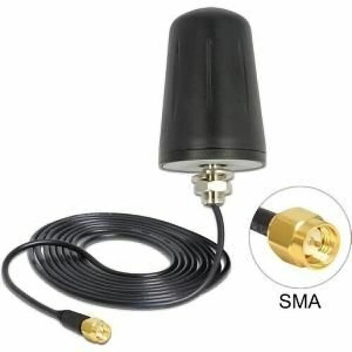 antenna delock lora sma 0dbi omnidirezionalità 868mhz 3m nero [89533]