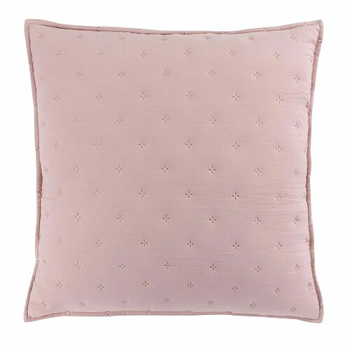 Paris Prix Housse de Coussin Mellow 40x40cm Rose & Blanc