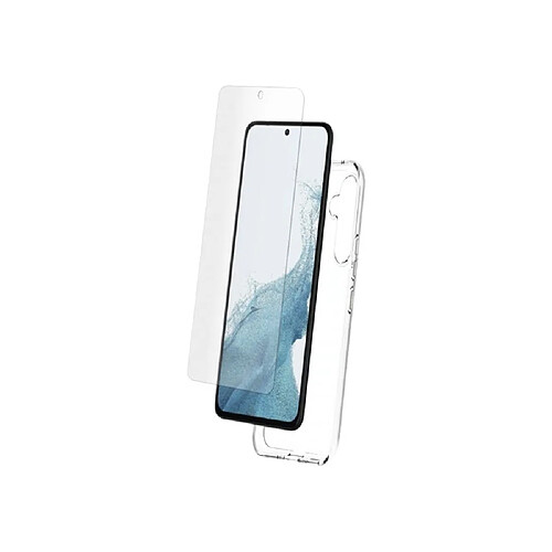 My Way Myway Coque pour Galaxy A54 5G Souple en TPU et Protection d'Écran en Verre Trempé Transparent