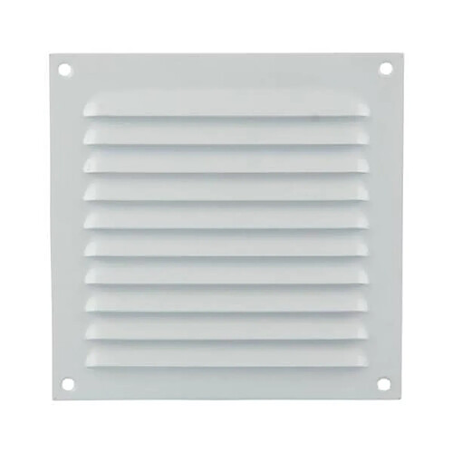 Grille à persienne 436 Renson 200 x 200 mm époxy blanc NR RAL 9010