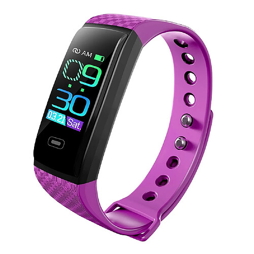 Wewoo Bracelet connecté CK17S 0,96 pouces IPS Écran Smartwatch IP67 ÉtancheRappel d'appel de soutien / Surveillance de la fréquence cardiaque / de la pression artérielle / du sommeil Violet