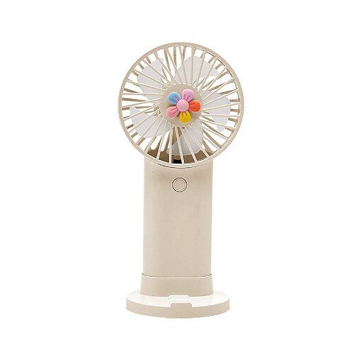 (Jaune) Petit Ventilateur Mignon Portable Mini Ventilateur Rechargeable Usb Design En Forme De Support de Téléphone