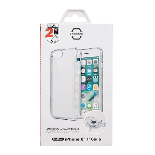 BIGBEN Coque Hybrid pour iPhone 6/7/8/SE20 Transparent