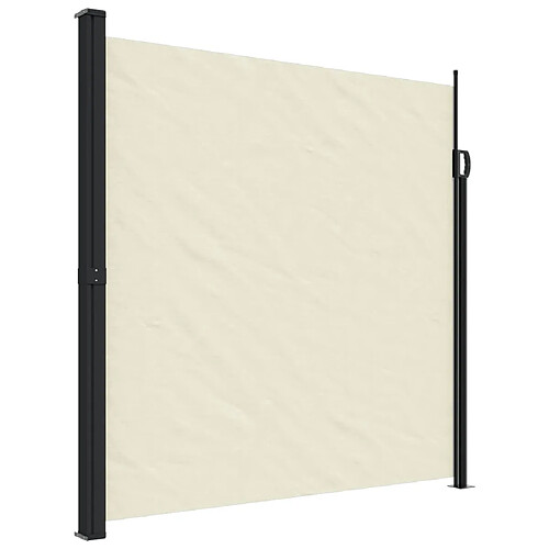 Maison Chic Auvent latéral rétractable | Store latéral | Brise-vue latéral crème 200x300 cm -GKD81770