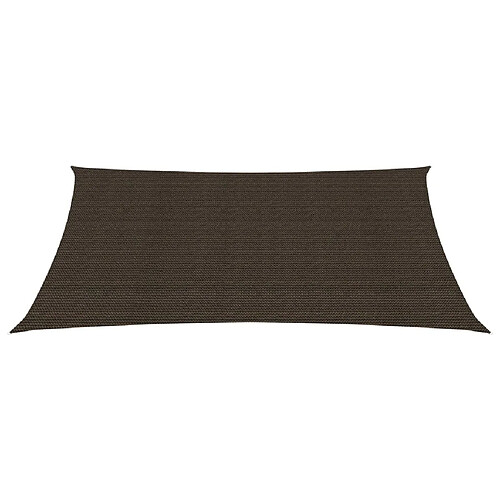 Helloshop26 Voile d'ombrage 160 g/m² 2 x 3,5 m PEHD marron 02_0009141