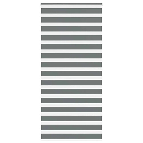 vidaXL Store zèbre gris foncé largeur du tissu 95,9 cm polyester