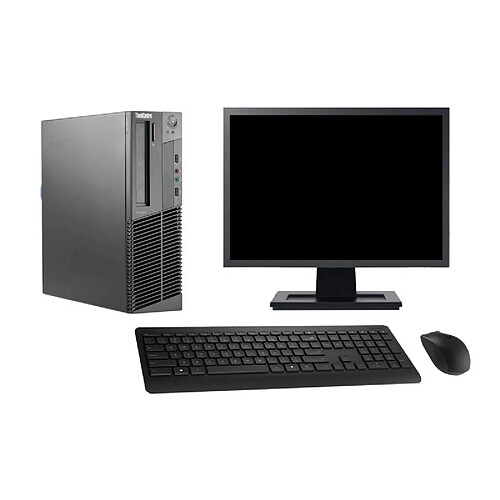 PC Lenovo M92p SFF Ecran 27" Intel i7-3770 RAM 16Go Disque 1To Windows 10 Wifi · Occasion