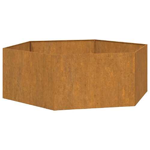 Maison Chic Jardinière,Bac à fleurs - pot de fleur Rouillé 138x120x45 cm Acier corten -GKD76122