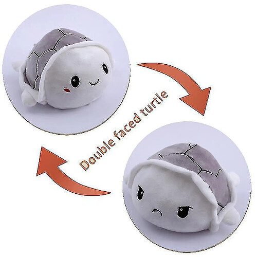 Universal Peluche tortue réversible, double face retournée petite garniture ¼ ° Grayï ¼ jour