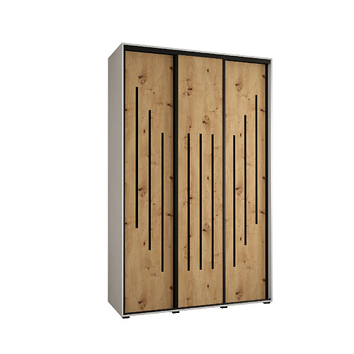 Abiks Meble Armoire DAVOS 8 À Portes Coulissantes 235,2/150/45 3 Portes