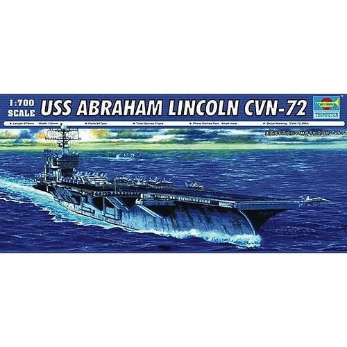 USS Abraham Lincoln CVN-72 - 1:700e - Trumpeter