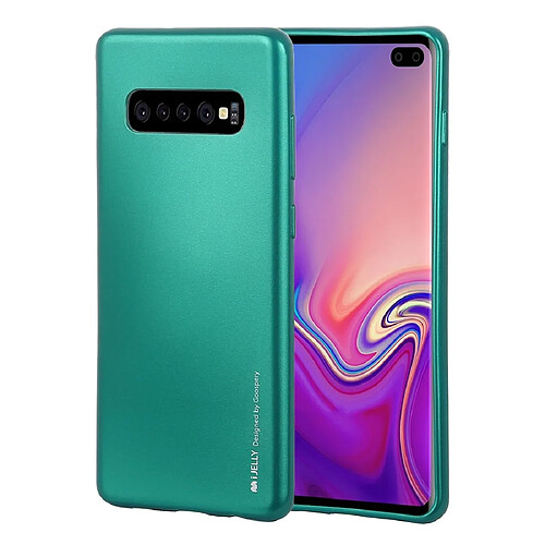 Wewoo Coque Souple Housse en TPU METAL pour Galaxy S10 + Vert