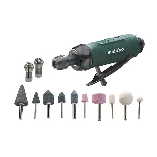 Metabo Meuleuse droite à air comprimé DG 25 Set + 5 meules - 6.04116.50