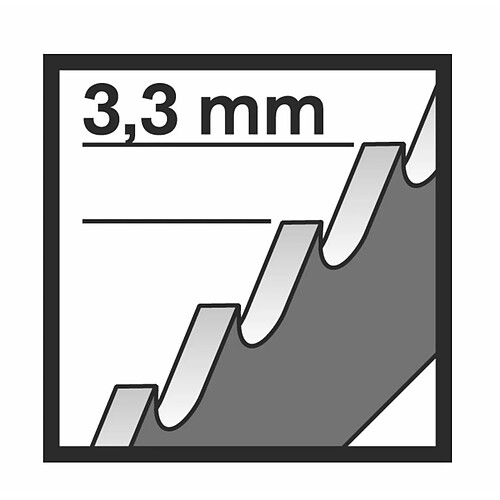 Bosch T 301 CHM Lames de scie sauteuse Clean for Plastic Composites 117/3,3mm Long Life, 3 pcs. (2608667450)