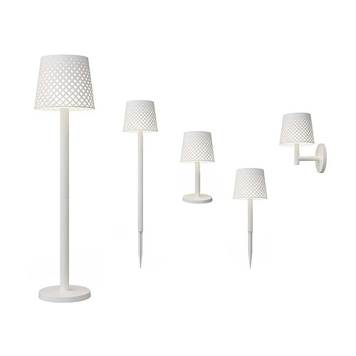 NEWGARDEN Lampe de jardin multifonction Greta blanc.